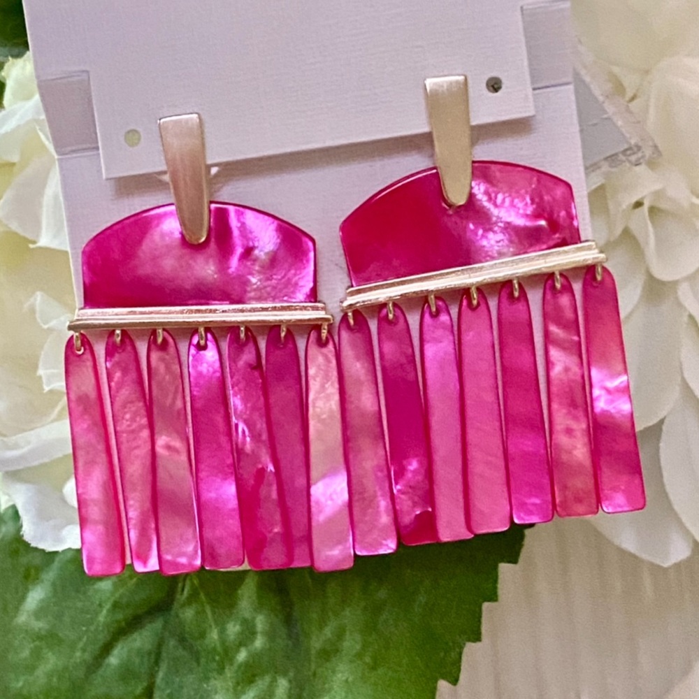 🌺🎉HP🎉🌺 NWT Kendra Scott Mother of Pearl Layne Earrings - Picture 2 of 16